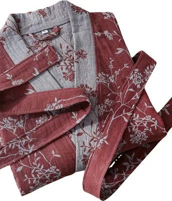 Productafbeelding van Lumoras Satijnen Badjas Heren Lagergan rood XS