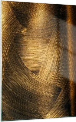 Produktbild von Bilder auf glas - Einteilig - Abstraktion Gold Textur - 50x70cm - Glasbilder - Wandbilder - Bilder - zum Aufhängen bereit - Wanddekoration aus Glas - Glas Bilder - Wandbild auf Glas - GPA50x70-4477