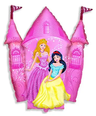 Produktbild von Prinzessinnenpalast-Folienballon, mehrfarbig, 61 cm