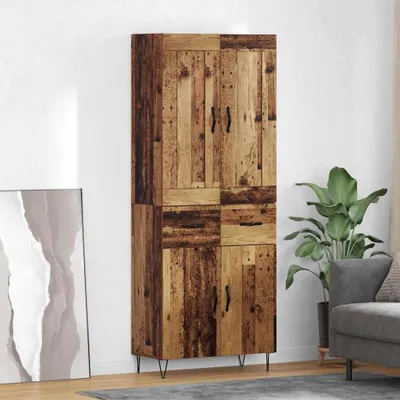 Produktbild von vidaXL Highboard Altholz 69,5 x 34 x 180 cm Holzwerkstoff