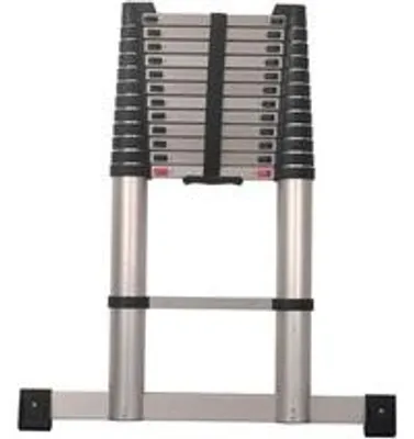 Produktbild von MMXX Teleskop-Anlegeleiter "Soft-Close" 3,8 m, 13 Sprossen, Traglast 150 kg, EN 131-6:2015,