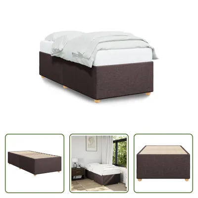 Immagine prodotto di The Living Store rete marrone scuro 80x200 cm in tessuto