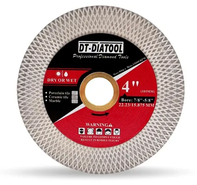 Obrázok produktu pre Diamantový rezný kotúč 105 mm x 22,23 mm na rezanie porcelánu, dlaždíc, keramiky a mramoru