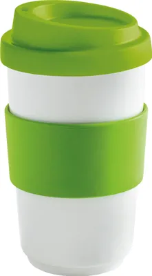 Produktbild von KAHLA Becher 0,40 l + Trinkdeckel + Banderole fillit fresh lime 2DH191A44011C