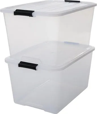 Produktbild von Klare Stapelbox 45L transparent durchsichtig