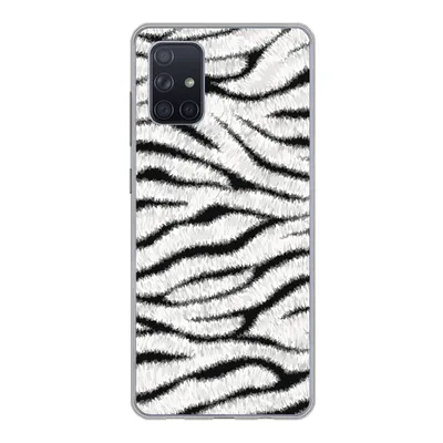 Produktbild von MuchoWow® Handyhülle Schutzhülle Hülle für Samsung Galaxy A51 Tiermuster - Zebra - Weiß Silikon Softcase Handy Hülle - Schutzabdeckung