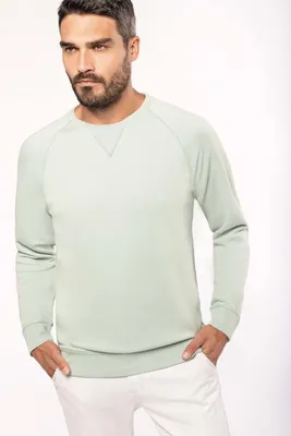 Produktbild von Kariban Herren Sweatshirt Baumwolle Rundhalsausschnitt Raglanärmel
