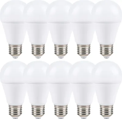 Produktbild von 10 x LED Leuchtmittel 9W = 60W E27 opal matt 820lm warmweiß 3000K 270°