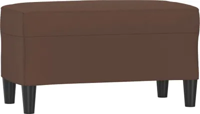 Zdjęcie produktu dla vidaXL Ławka brązowa 70x35x41 cm imitacja skóry