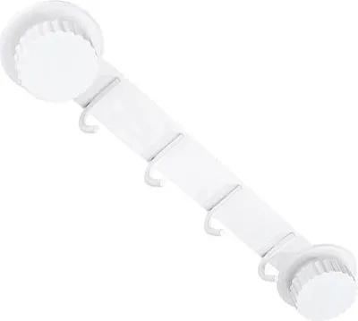 Produktbild von INF Saugfähiger Hakenleiste - Edelstahl, 4 Haken, für Küche und Bad Weiß