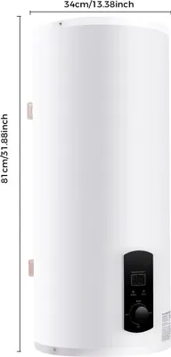 Obrázok produktu pre Elektrický ohrievač vody – 2000 W – 60 l – S vodovodným kohútikom a ručnou sprchou – Nastaviteľná teplota 25–75 °C – IPX4 – Biela