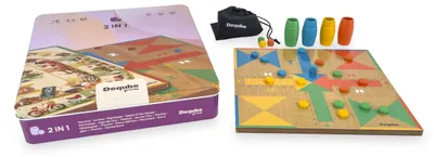 Productafbeelding van Solidchoice - Oca-Parchis Bordspel in Metalen Doos