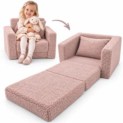 Obrázek produktu pro Odolplusz, dětské křeslo, skládací, dětská sedačka, mini křeslo, dětská židle, křeslo pro relaxaci, dětský nábytek do dětského pokoje - růžová barva, Obrázek vytvořený pomocí AI