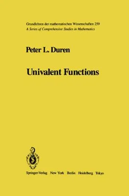 Produktbild von Univalent Functions