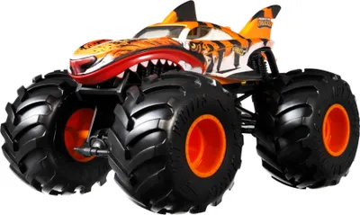 Produktbild von Hot Wheels Monster Trucks 1:24 Die-Cast "Tiger Shark", Spielzeugauto