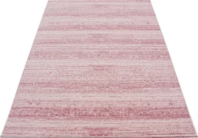 Produktbild von Kurzflor Teppich Wohnzimmer Pink 240x340 Rechteck Unicolor - Einfarbig aus Polypropylen