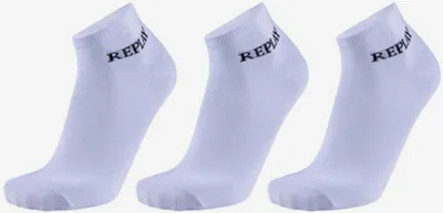 Produktbild von Replay C100629 | Low Cut Socks (3 Pair Banderole) 35/38 bis 43/46 - Farbe: White/Black - Größe: 35/38