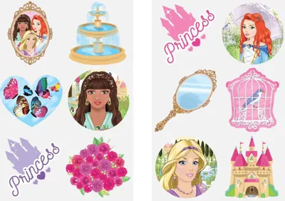 Produktbild von 6 Kleine Prinzessin Tattoos