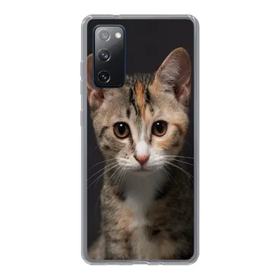 Produktbild von MuchoWow® Handyhülle Schutzhülle Hülle für Samsung Galaxy S20 FE Katze - Schwarz - Porträt Silikon Softcase Handy Hülle - Abdeckung