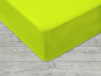 Zdjęcie produktu dla Prześcieradło z gumką, jersey 60x120 zielone, limonkowe