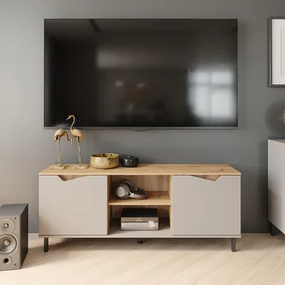 Obrázek produktu pro Nízký nábytek pod televizi Vicco Marelle Béžový dub/Artisan 150 x 60 cm se 2 dveřmi, Model 57839