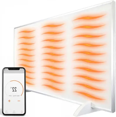 Produktbild von Heizpanel – Infrarotheizung – Raumheizung – Carbonkristall-Technologie – 720W – Weiß