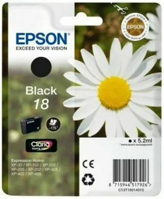 Immagine prodotto di Epson Daisy C13T18014022 Cartuccia Margherita originale Nero
