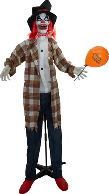 Obrázok produktu pre EUROPALMS Halloween Figúrka klauna Hattyho, animovaná, 185cm
