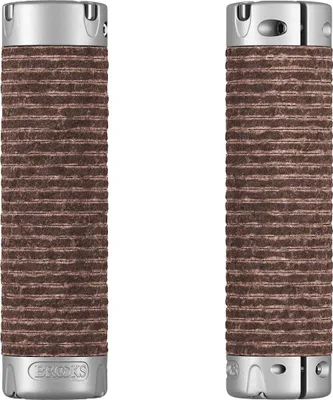 Produktbild von Brooks dicke Ledergriffe (130+130 mm) – Antikbraun