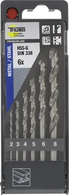 Produktbild von HSS-G Stahlbohrer Set 6-teilig