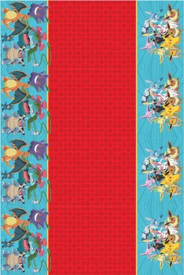 Produktbild von Pokémon-Tischdecke (wiederverwendbar), 120 x 180 cm, 1 Stück