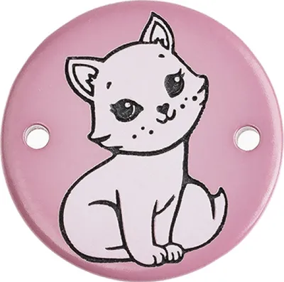 Immagine prodotto di Toppa per bambini CAT - SET di 2 - diametro 26 mm - Rosa