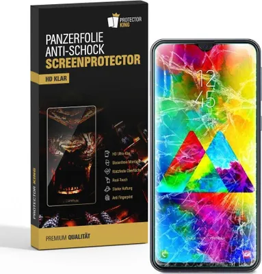 Produktbild von 2x Panzerfolie für Samsung Galaxy M20 ANTI-SCHOCK Displayschutzfolie HD Klar