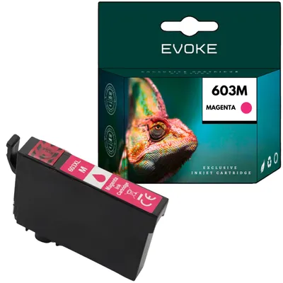 Immagine prodotto di Inchiostri compatibili per stampanti Epson 603XL 603 XL, codice C13T03A34010, colore magenta, capacità 12 ml, resa di 1050 pagine, compatibili con i modelli Expression Home XP-2100, 2105, 2150, 2155, 3100, 3150, 3155, 4100, 4105; WorkForce WF-2810DWF, 2830DWF, 2835DWF, 2850DWF