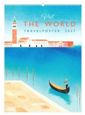 Produktbild von Kalender Rivers 2027, 50 x 70 cm, 12 moderne Art-Déco-Reiseplakate im Retro-Charme