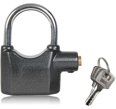 Image de Verrou de sécurité avec alarme – 80 mm – 120 dB, équipé de capteurs de vibrations intégrés