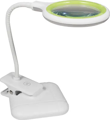 Produktbild von McShine Lupenleuchte LL-52, Tisch- und Klemmleuchte, 36 LEDs, dimmbar, Kunststoff, weiß