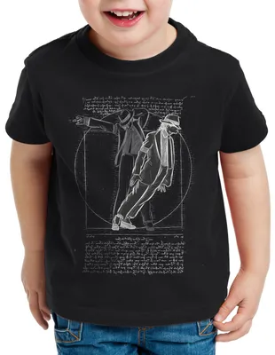 Produktbild von BaumwolleCloud Vitruvianischer Pop King Kinder T-Shirt vinci michael moonwalk