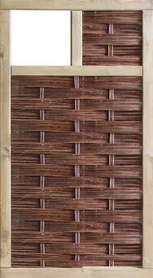 Produktbild von T&J LABO-3D Weidengeflechtzaun 94x180 mit 1 Fenster oben