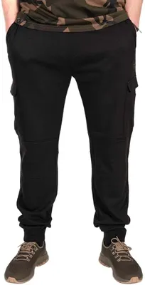 Zdjęcie produktu dla Fox Fishing Spodnie LW Black/Camo Combat Joggers - L