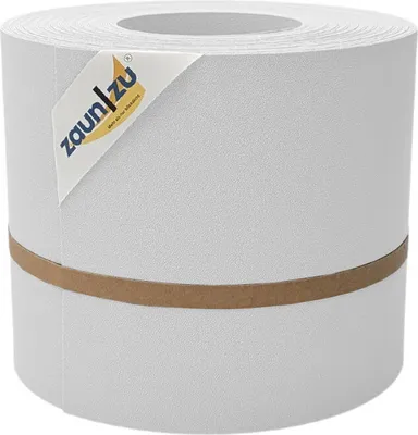 Produktbild von Sichtschutzstreifen zaun|zu PREMIUM 26m Rolle PP Zaunblende für Doppelstabzaun Weiß, 26m