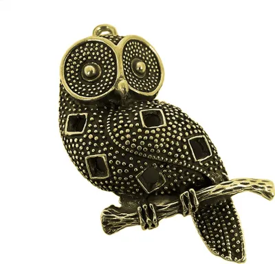 Produktbild von Minott Schmuck Anhänger | Eule Messing im Used Look 30661