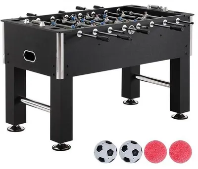 Immagine prodotto di Biliardino - Dimensioni standard: 55 pollici - Biliardino da interno per la casa - Dimensioni complete per la famiglia e la stanza dei giochi - Set di biliardini con 4 palline e 4 portabicchieri