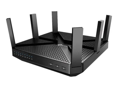 Produktbild von TP-Link Archer C4000, Wi-Fi 5 (802.11ac), Tri-Band (2,4 GHz / 5 GHz / 5 GHz), Ethernet/LAN, Schwarz, Tabletop-Router