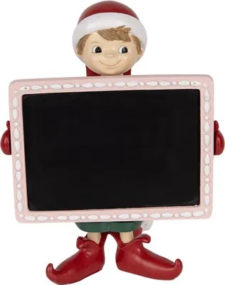 Image de Clayre & Eef Figurine de décoration Elfe 18x15x23 cm Rouge Plastique