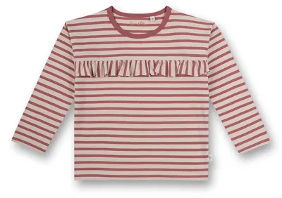 Produktbild von Sanetta Pure Mädchen-Langarmshirt  rosa Ringel 62