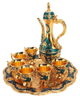 Produktbild von Vintage-Teeservice mit türkischem Kaffee-Set und Tassen