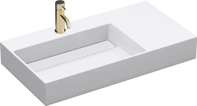 Obrázok produktu pre Konglomerátové Umývadlo Rea Archi 75 White