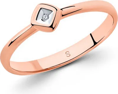 Produktbild von Sokolov Damenring aus 925 Silber vergoldet mit Brillant, Sterlingsilber Ring