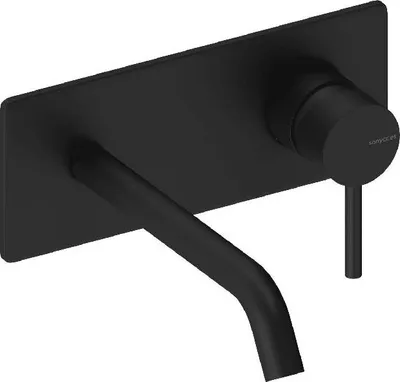 Produktbild von SANYCCES LOOP ColdOpen Wand-Waschtischarmatur Unterputz mit 18 cm Ausladung, mattschwarz